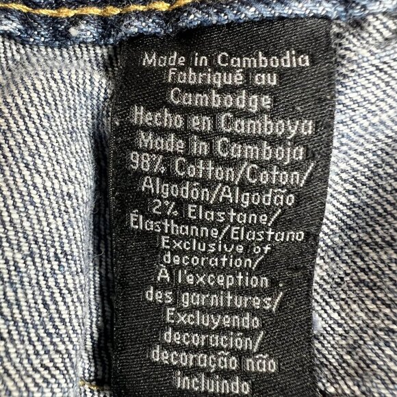 Calvin Klein Jeans Women 12 Blue Cropped Straight High Rise Medium Wash Capri - Picture 11 of 13